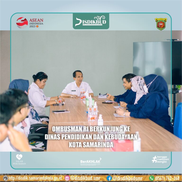 OMBUSMAN RI BERKUNJUNG KE DINAS PENDIDIKAN DAN KEBUDAYAAN KOTA SAMARINDA