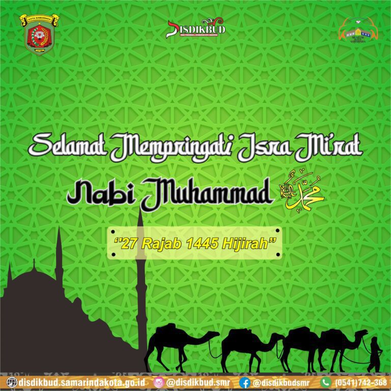 SELAMAT MEMPRINGATI ISRA MIRAT DISDIKBUD