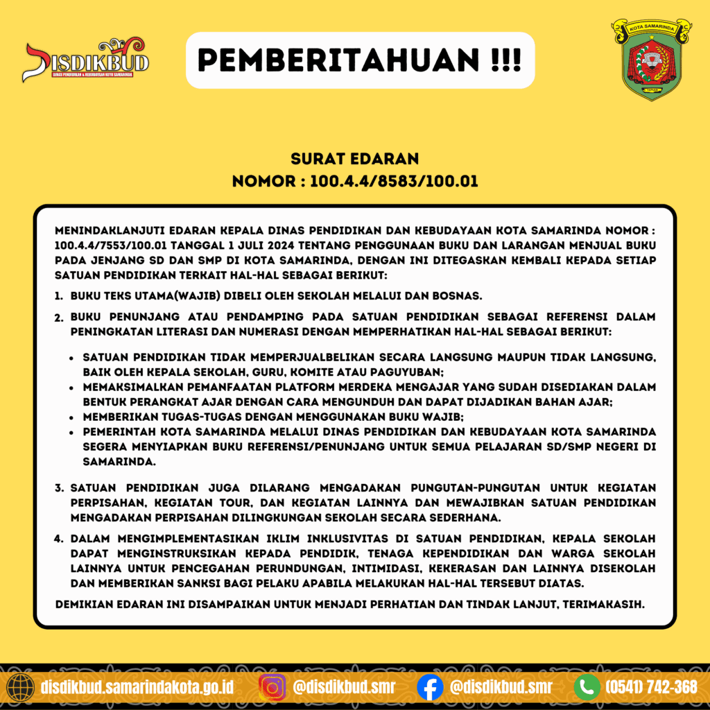 DINAS PENDIDIKAN DAN KEBUDAYAAN KOTA SAMARINDA