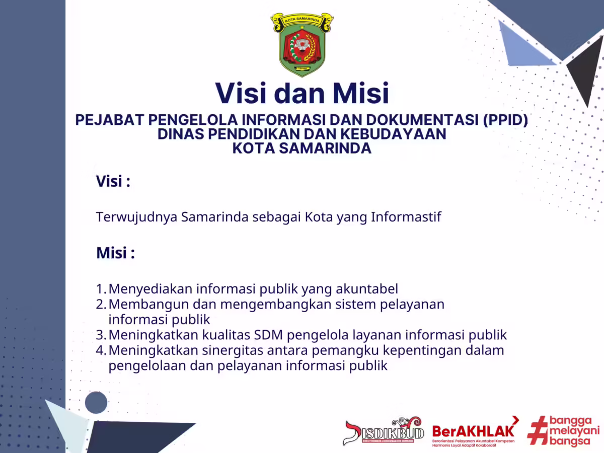 Visi Misi PPID Disdikbud Png