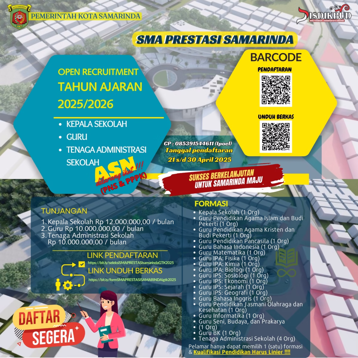 Open Recrutmen SMA PRESTASI SAMARINDA Versi IG Scaled